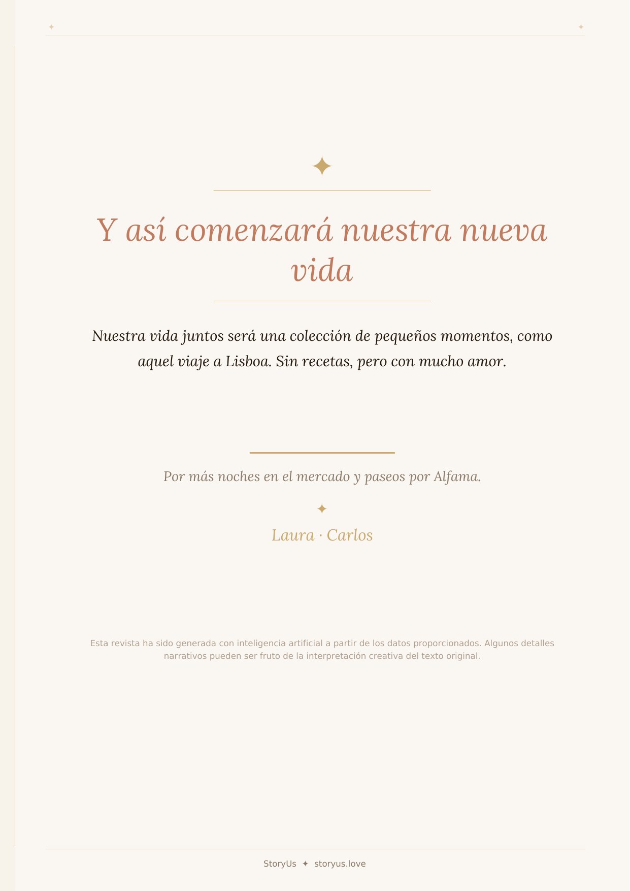 Cierre revista Laura y Carlos